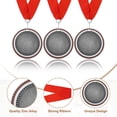 thumbnail image 3 of Uxcell Award Medal, Prize Medal Winner Medal with Neck Ribbon for Competitions Sports Games Spelling Silver, 3 of 7