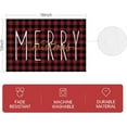 thumbnail image 5 of mubwai Christmas Buffalo Plaid Gold Placemats 12x18 Inch Set of 4 Xmas Winter Holiday Place Mats for Home Party Kitchen Dining Table Decorations, 5 of 5