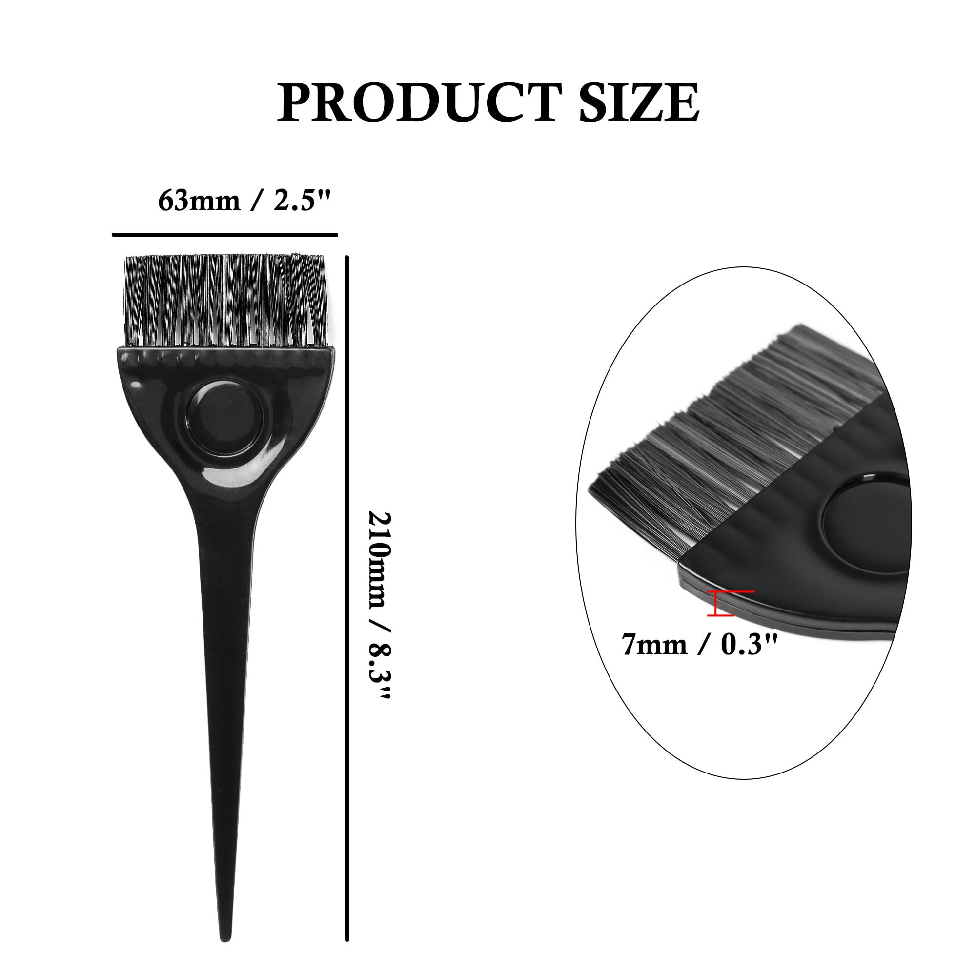 Unique Bargains Hair Dye Tint Brush Professional Salon Color Bleach Applicator Brush