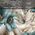 thumbnail image 6 of Teal Tulip Butterfly Cloth Napkins, Beige Turquoise Floral Farmhouse Wooden Washable and Reusable Dinner Napkins Set of 6, Table Napkin for Kitchen Party Birthday Wedding Hotel Housewarming 20"x20", 6 of 9