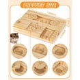 thumbnail image 2 of CHL-Guinea Pig Foraging Toy, 6 in 1 Hamsters Wooden Interactive Enrichment Set, Treat Dispenser for Small Animals, Suitable for Rabbits, Bunny, Chinchillas, Rats and Gerbils, 2 of 4