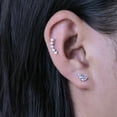 thumbnail image 3 of Limerencia Hypoallergenic Titanium F136 Screw In Flat Back Earrings Implant Grade G23 Tragus Helix Cartilage 20G Piercing for Women's Sensitive Ears, 3 of 6