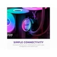 thumbnail image 4 of NZXT Kraken Core RGB 240mm All-in-One Liquid CPU Cooler with LCD Display, Black, 4 of 5