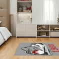 thumbnail image 3 of LaModaHome Non-Slip Rug Sneaker Room Decor Street Fashion Sneaker Rug Washable Mat Child Stain Resistant Living Room Kitchen Carpet - Size: 6,6X2,6ft(200X80cm), 3 of 5