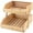 2 Tiers, variant on Multi-Tier Bamboo Kitchen Storage Solution:A Space-Efficient Rack for Fruits, Vegetables, Breads, And Snacks. Stackable Display Trays for Organizing Produce And Bakery Items in Your Kitchen Or Pantry