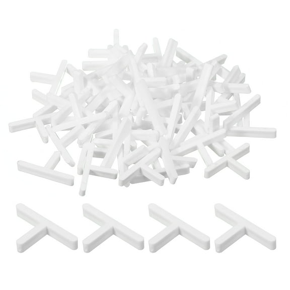 400Pack Wall Floor Tile Plastic T-Shape Spacers Tiling Tools 2mm 1/16 Inch White