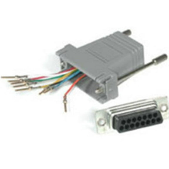 Rj45-Db15M Modular Adapter Gray