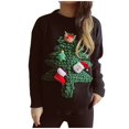 thumbnail image 2 of Cute Christmas Sweaters for Women 2025 Long Sleeve Crewneck 3D Christmas Tree Xmas Pullover Sweater Jumper Tops, 2 of 7