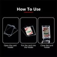 thumbnail image 6 of Clearance！ Plastic Transparent Trading Card Protector Organizer Sports Card Baseball Card Standard Card Case Card Storage, 6 of 8