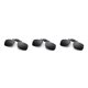 thumbnail image 3 of Gafas de sol polarizadas Minnieouse clip abatible hacia arriba cuadradas Sábana gris negra, 3 of 6