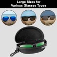 thumbnail image 4 of GFDYREE Zipper Shell Sunglass Case, Belt Loop and Clip (Black), 4 of 6