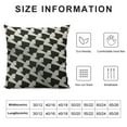 thumbnail image 5 of RUIYC Throw Pillow Cover Case Black and White - Soft Pillow Case for Decorative Bedroom/Livingroom/Sofa/Farm House - Cushion Covers Couch Pillow, 5 of 5