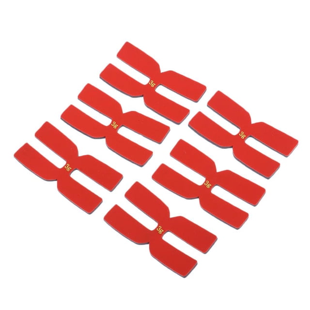 Tiras de peso y equilibrio Zulema 6 unids/set Raqueta de tenis cinta equilibradora en forma de H rojo