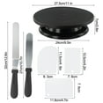 thumbnail image 2 of 6Pc Cake Turntable Cake Decorating Kit Baking Accessories Tool YIWEI, 2 of 9