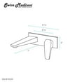 thumbnail image 4 of Voltaire Single-Handle, Wall-Mount, Bathroom Faucet in Oil Rubbed Bronze, 4 of 11