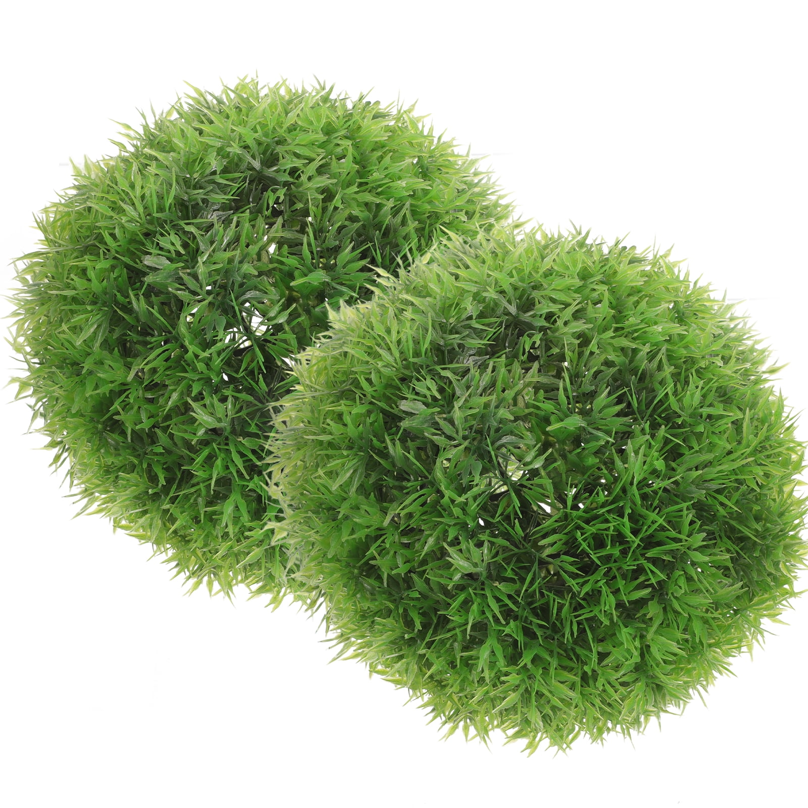 2Pcs Artificial Topiary Plant Balls Hanging Grass Balls Ceiling Topiary