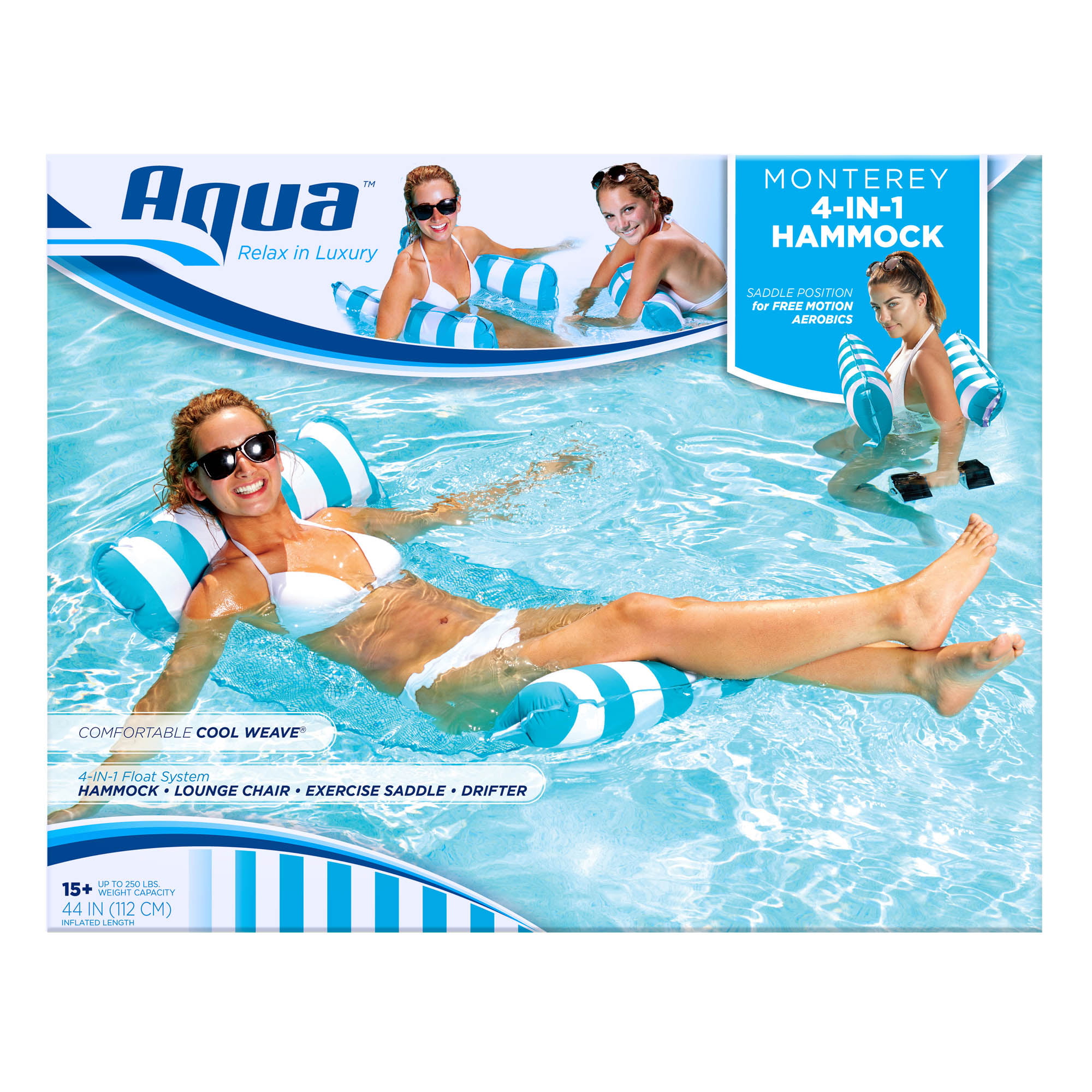Aqua Pool float 4 In 1 Inflatable Pool Floatie Adult raft swimming Pool Chair Re