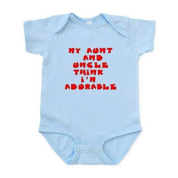 CafePress - My Aunt And Uncle Love Me Infant Bodysuit - Baby Light Bodysuit, Size Newborn - 24 Months