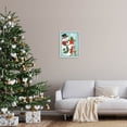 thumbnail image 2 of Joy Smiling Snowman Holiday Deer Holiday Graphic Art White Framed Art Print Wall Art, 2 of 7