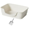 thumbnail image 3 of Cajas de arena para gatos, bandeja de arena para gatos, gran espacio, fácil de transportar, inodoro lateral para gatos, lavabo para todo tipo de gatos, 3 of 8