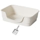 thumbnail image 3 of Cajas de arena para gatos, cuenco para arena tamizada, bandeja de arena universal antisalpicaduras para gatos, inodoro para gatos para todo tipo de blanco, 3 of 9