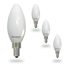 Bulbrite 5 Watt LED B11 Light Bulbs, Warm Dimming 3000K (Soft White) - 1800K (Candlelight), 500 Lumens, (4 Pack)