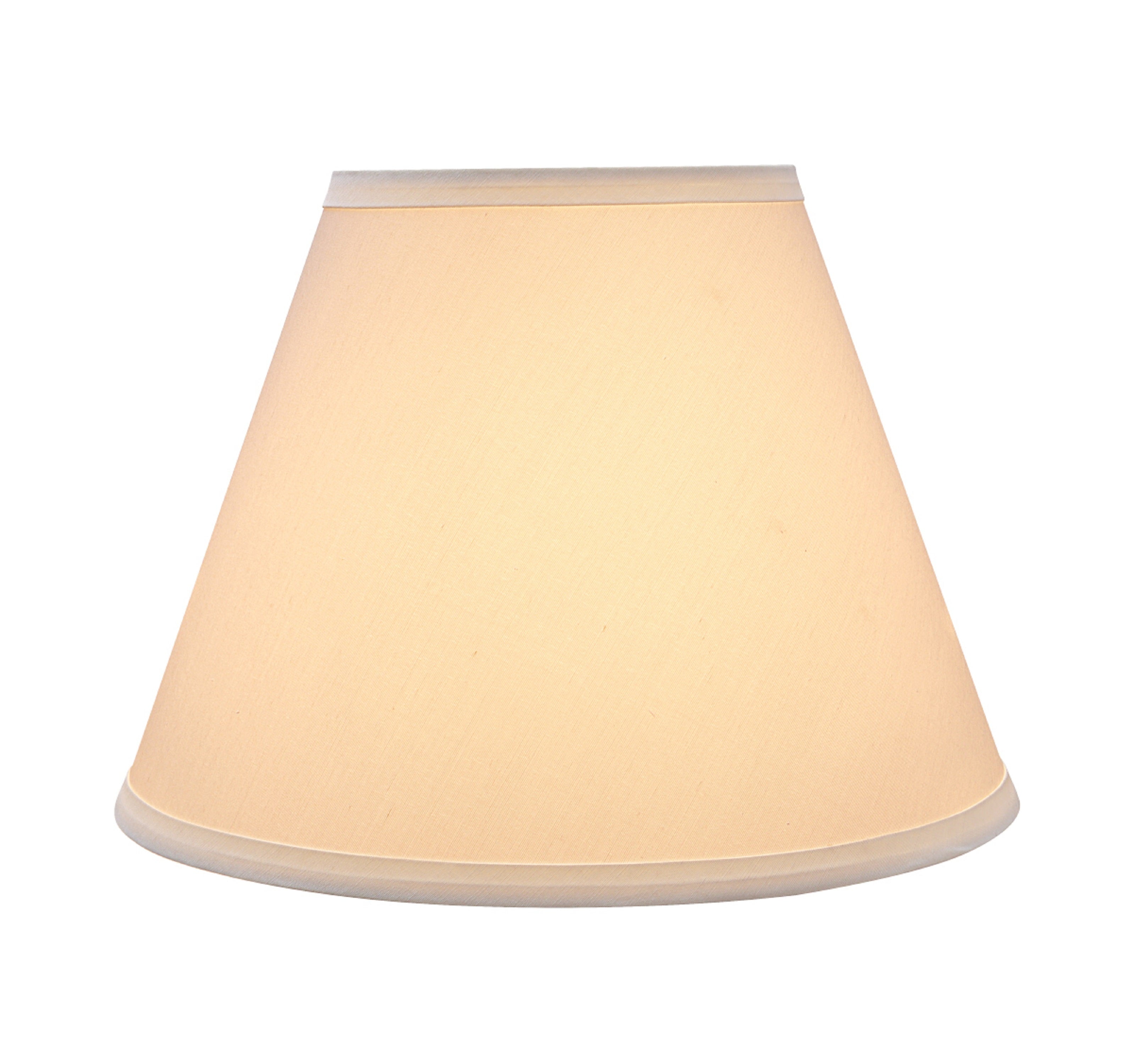 Aspen Creative 32627 Transitional Hardback Empire Shaped Spider Construction Lamp Shade in Ivory, 12" wide (6" x 12" x 9")