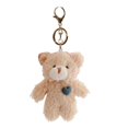 thumbnail image 2 of PENGXIANG Key Pendant Heart Bear Cartoon Plush Doll Lovely Fluffy Key Chain Multipurpose Bag Pendant Valentines Day Gift, 2 of 8