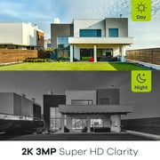 SANNCE 8 Channel 5MP Super HD Wireless NVR Security Camera System with 3MP WiFi Cameras with 1TB Hard Drive Disk