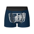 thumbnail image 2 of Calzoncillos tipo bóxer transpirables para hombre, diseño retro de Wings of Liberty Attack on Titan, regalo, 2 of 5