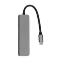 thumbnail image 1 of Concentrador tipo C 5 en 1 Interfaz multimedia tipo C a HD USB 3.0 2 USB 2.0 USB C PD Compatible con 4K 30 Hz Concentrador USB C Plug and Play Gris, 1 of 14