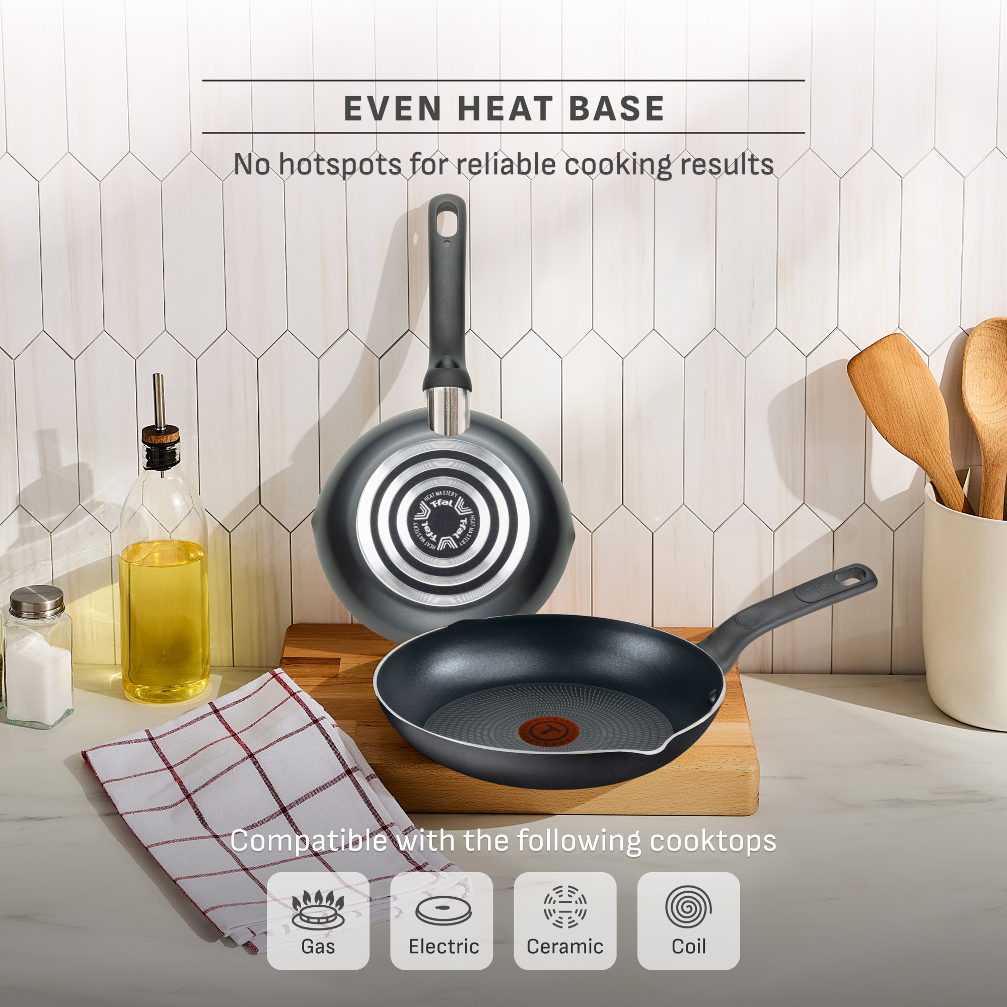 T-fal Easy Care 12-Piece Nonstick Cookware Set, Gray photo 6