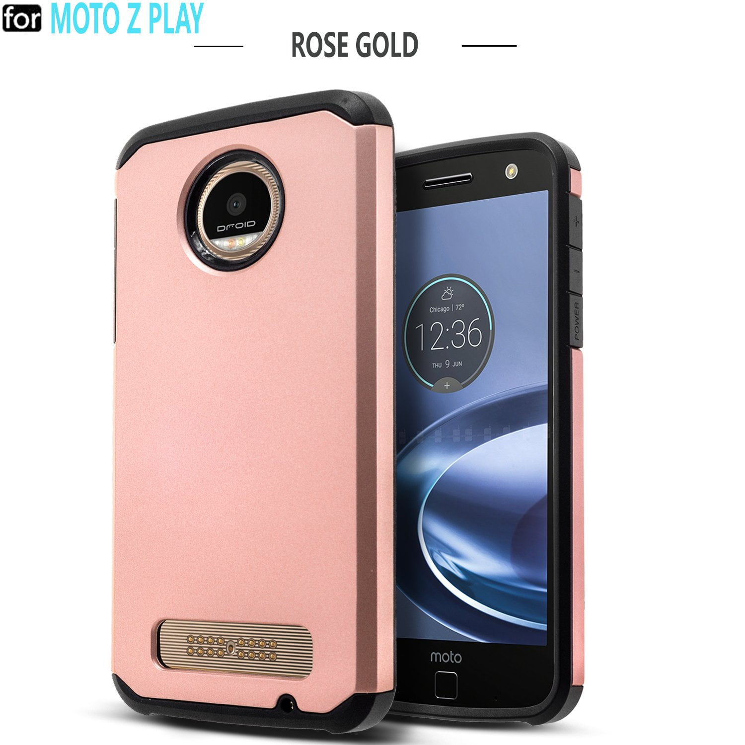 Motorola Moto Z Play Case, With [Premium Screen Protector Included