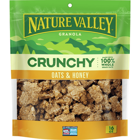 Walmart Grocery Nature Valley Oats Honey Big Crunchy Granola Breakfast Cereal 16 Oz