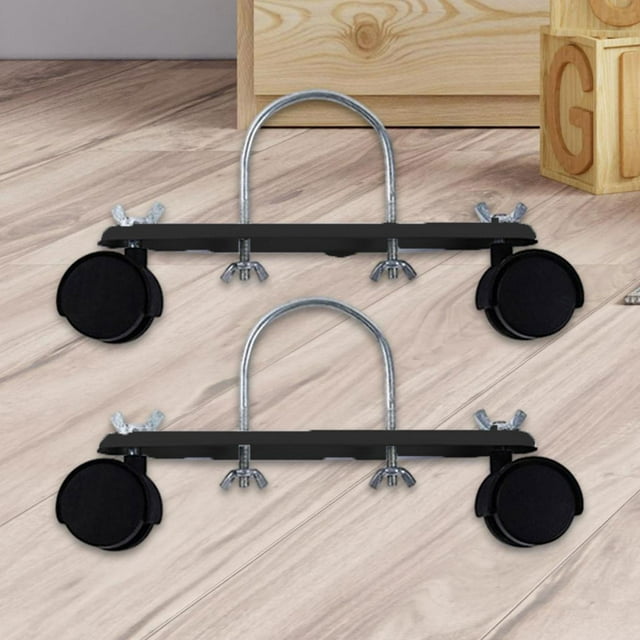 2 soportes giratorios para calefactor de aceite con ruedas, 360 grados, acero al carbono, duraderos, robustos, portátiles, accesorios de repuesto.