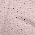 thumbnail image 1 of oneOone Cotton Jersey Light Pink Fabric Text Quilting Supplies Print Sewing Fabric By The Yard 58 Inch Wide, 1 of 5