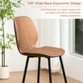 thumbnail image 4 of Hommpa Counter Height Bar Stools Set of 4 with Back and Footrest 26" Faux PU Leather Bar Pub Chairs Metal Frame for Kitchen Island, 4 of 10