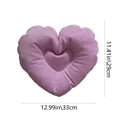 thumbnail image 3 of EGNMCR Pack Of 2 Inflatable Bathtub Pillow Soft Spa Headrest With 2 Strong Suction Cups Comfortable Bath Support Flower And Heart Shape PVC inflatable bath pillow, 3 of 6