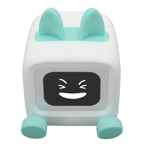 Desktop Speaker Alarm Clock, Retro TV Robot Desktop Art Speaker with 2inch LED Screen Album GIF Display Art BT 5.3 2.4G Wireless Remote Control