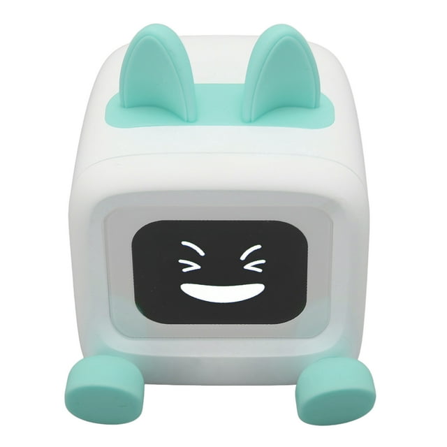 Desktop Speaker Alarm Clock, Retro TV Robot Desktop Art Speaker with 2inch LED Screen Album GIF Display Art BT 5.3 2.4G Wireless Remote Control