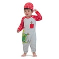 thumbnail image 4 of The Grinch Christmas Baby Grey Coverall and Hat, Sizes 0/3M-24M, 4 of 6