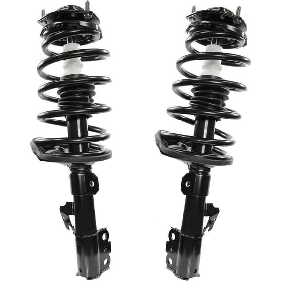 Detroit Axle - 2 Front Struts for 2004 2005 2006 Toyota Sienna,Complete Struts w/Coil Spring Assembly Replacement