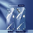 thumbnail image 3 of Funda transparente con revestimiento de borde cuadrado para iPhone 16, 15, 14 Plus, 13 Mini, 12, 11 Pro Max, X, XR, XS, funda protectora de silicona suave, 3 of 5