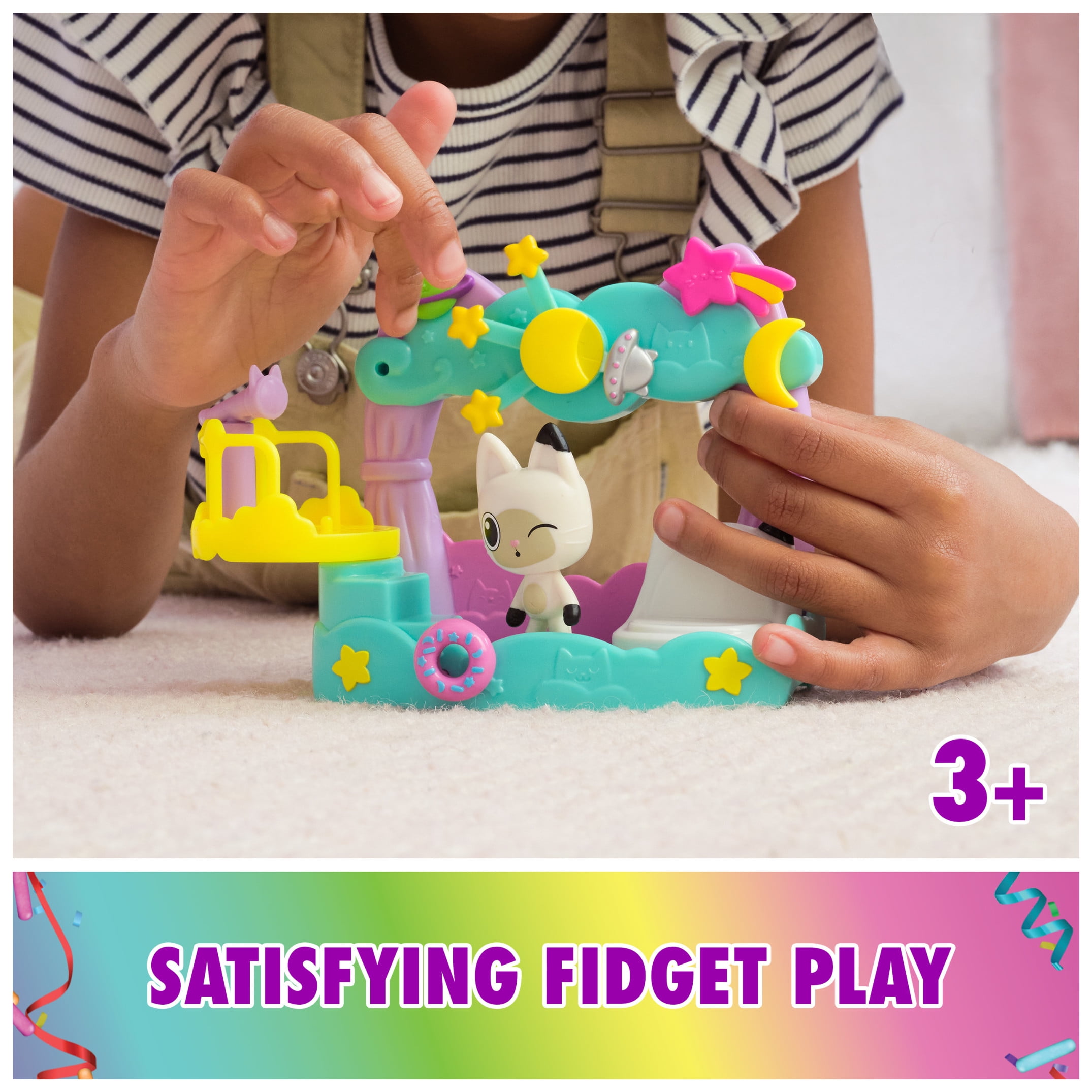Gabby’s Dollhouse, Pandy Paws Dreamy Balcony Playset with Toy Figures & Accessories