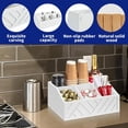 thumbnail image 3 of Coffee Bar Organizer Wooden Tea Condiment Storage Divided Storage Box Coffee Bar Accessories for Restaurant Dormitory,1 * Countertop Coffee Station Organizer,White, 3 of 6