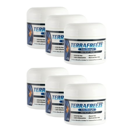 Terrafreeze Pain Relief Cream 2oz Arthritis Muscle Joint Pain - Pack of 6