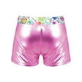 thumbnail image 2 of iiniim Kid Girls Shiny Metallic Gymnastics Ballet Dance Shorts Workout Booty Boyshorts Tracksuit, 2 of 5