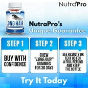 Long Hair Gummies – Anti-Hair Loss Supplement for Fast Hair Growth of Weak, Thinning Hair by NutraPro