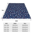 thumbnail image 3 of Honeii Colorful Stars Print Fleece Blanket - Throw Blanket for Bed, Sofa, Couch, Camping, and Travel , Microplush Ultra Soft Warm Blanket-60"x50", 3 of 7