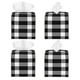 thumbnail image 2 of Fotbe White And Black Plaid Porta Pañuelos Decorativo de Cuero, Caja Cuadrada Moderna para Pañuelos Faciales, Organizador y Dispensador 5x5x5'', 2 of 7